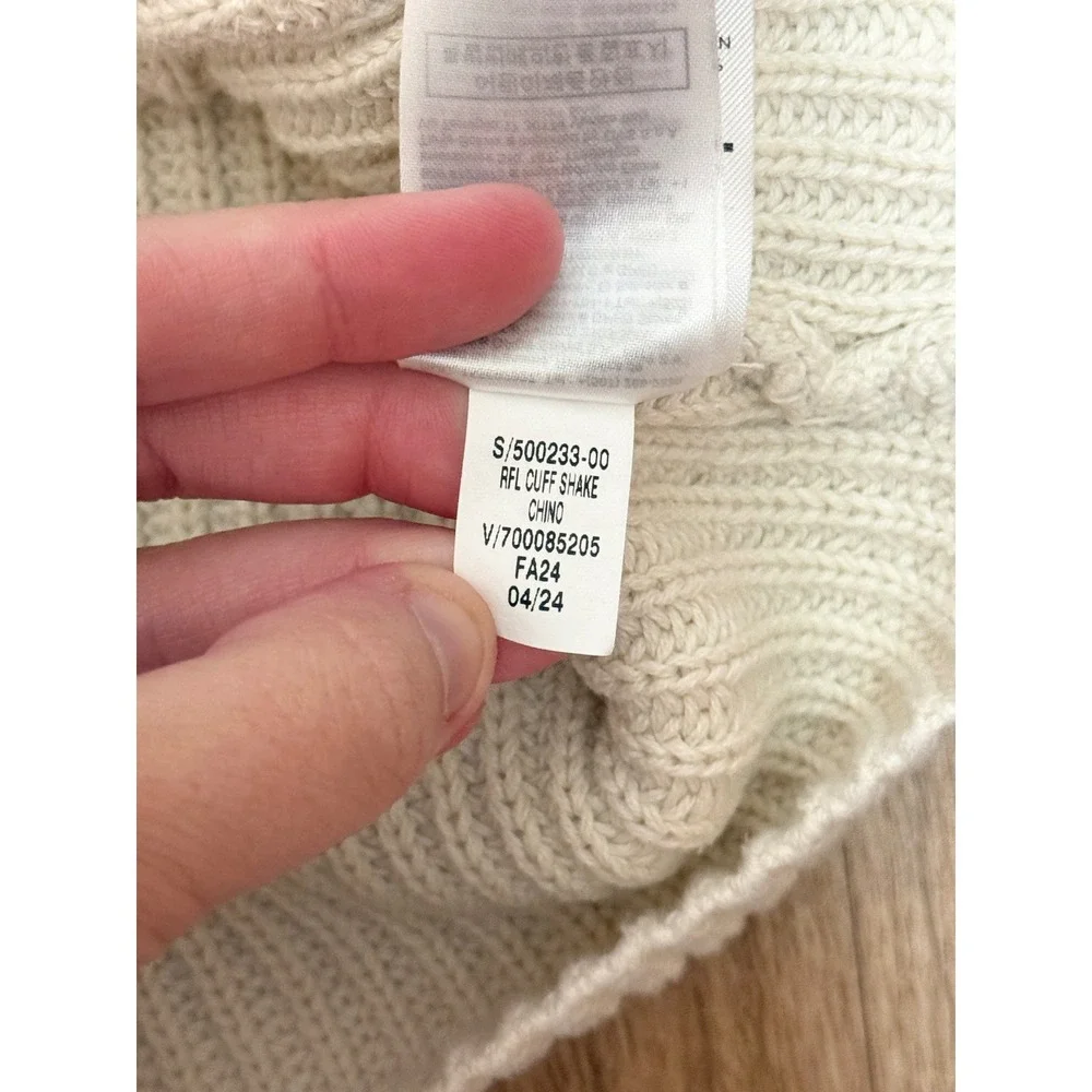Baby Gap Kids Cream Ribbed Knit Ruffle Cuff Cardigan Sweater Cream Size 4